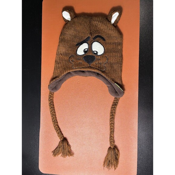 Scooby-Doo Novelty Hat, Brown Knitted Beanie with Ears, One Size - Picture 1 of 4